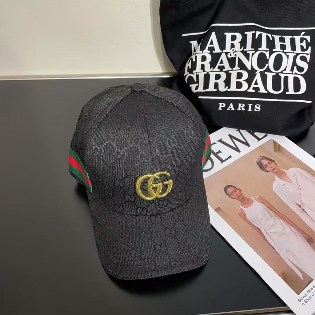 [#4830] GUCCI baseball cap peaked c ap hat
