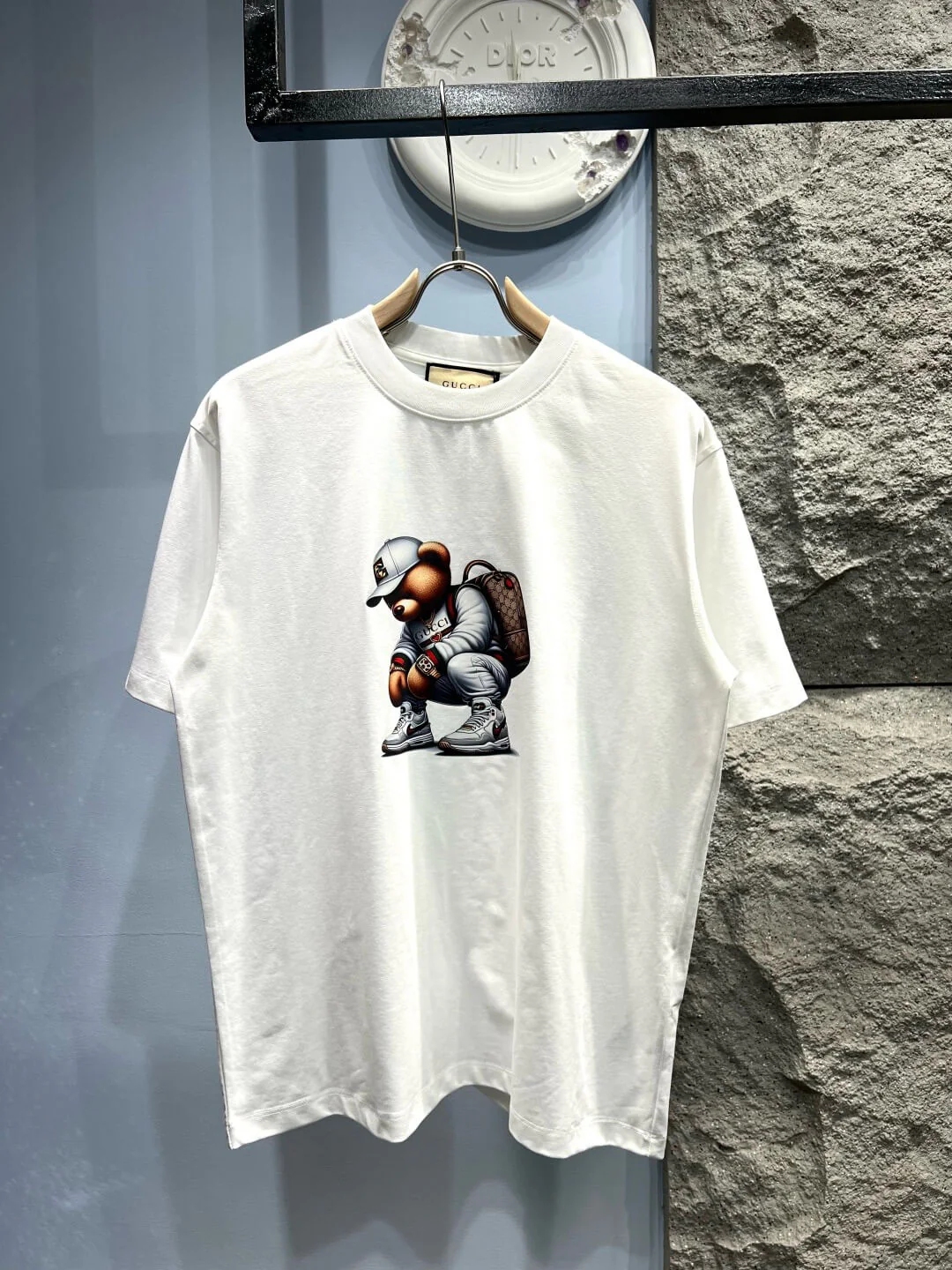 Bear Print T Shirt