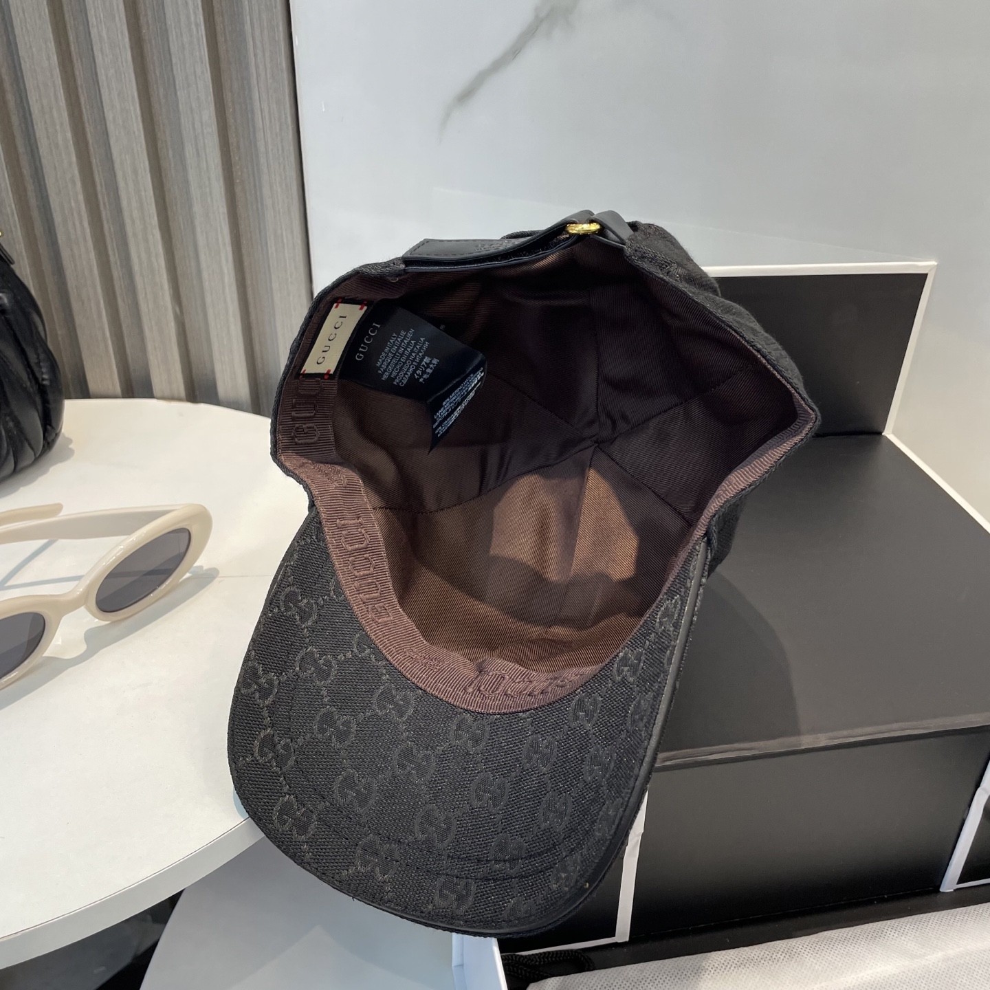 [#4931] GUCCI baseball cap peaked c ap hat