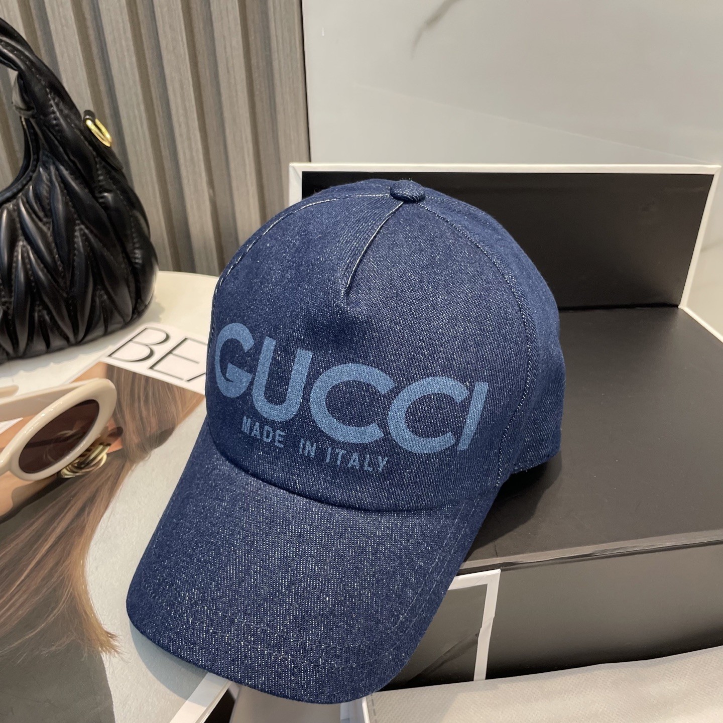 [#4994] GUCCI baseball cap peaked c ap hat