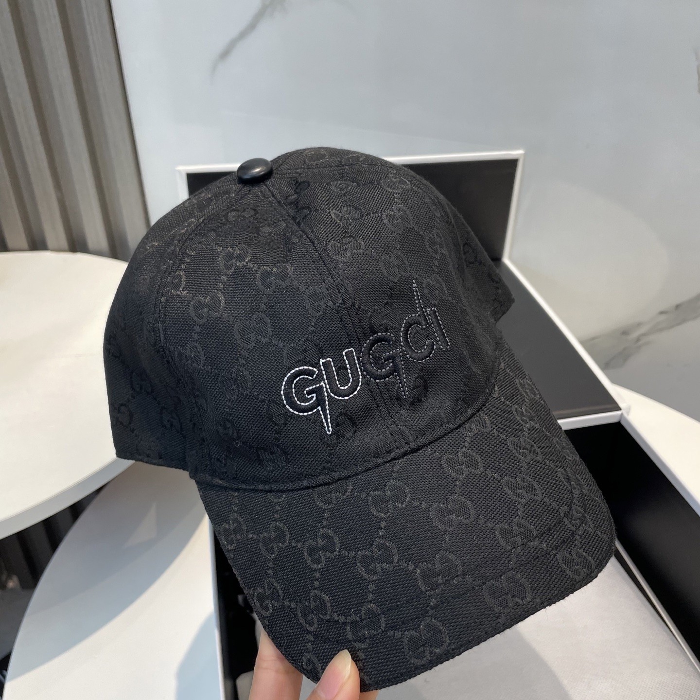 [#4931] GUCCI baseball cap peaked c ap hat