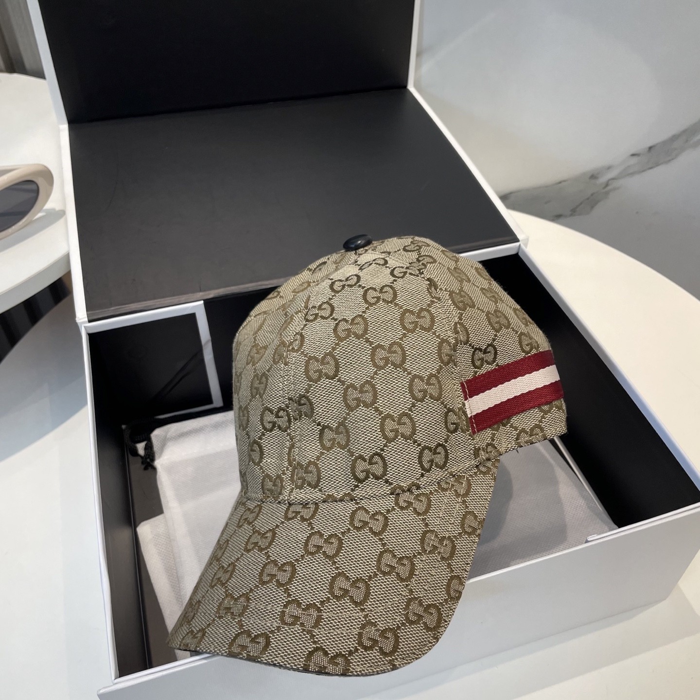 [#4924] GUCCI baseball cap peaked c ap hat