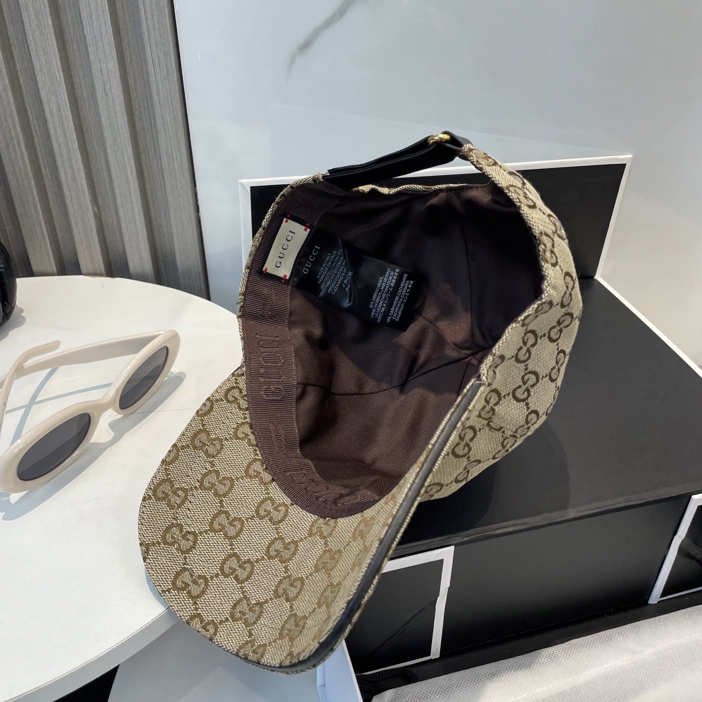 [#4927] GUCCI baseball cap peaked c ap hat