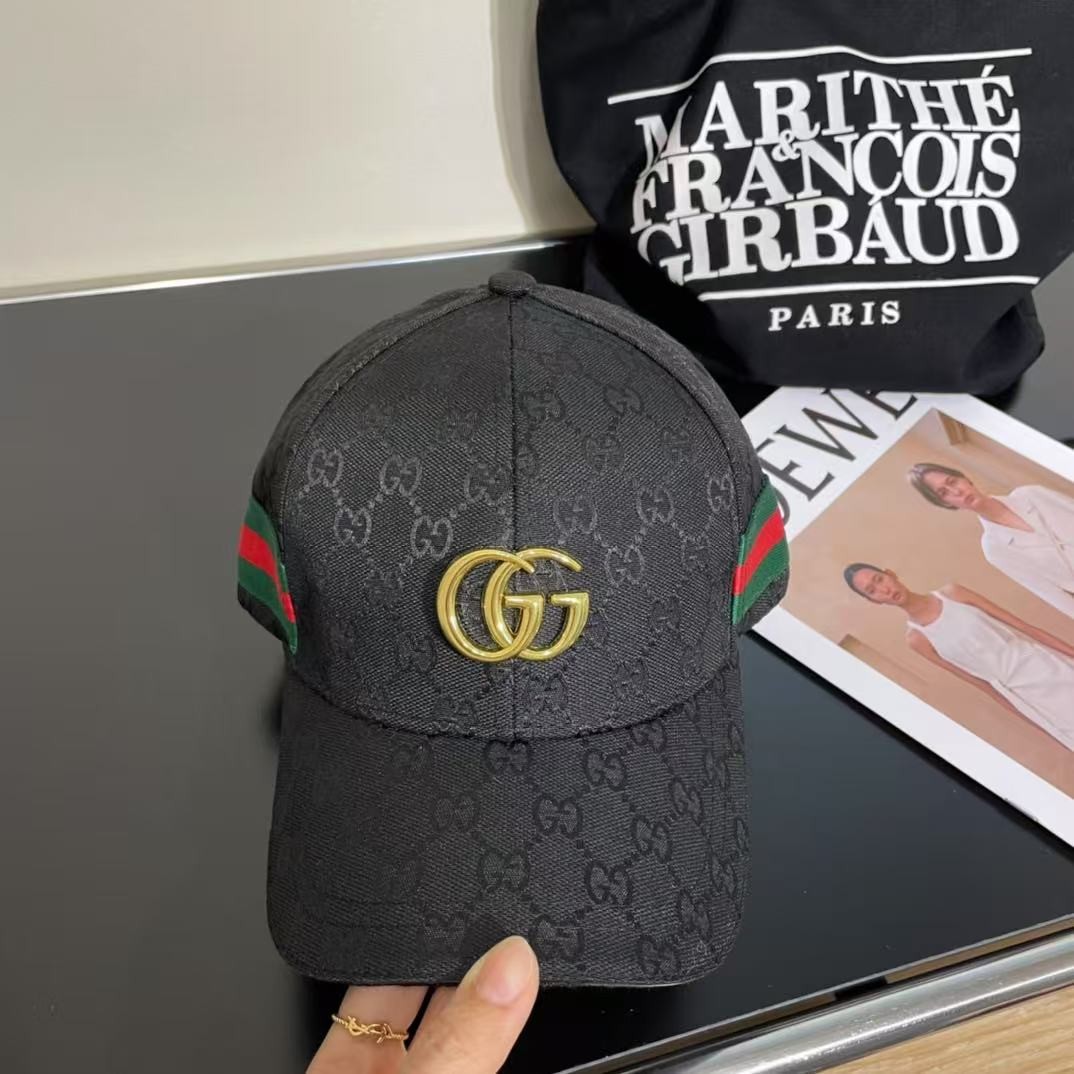 [#4830] GUCCI baseball cap peaked c ap hat