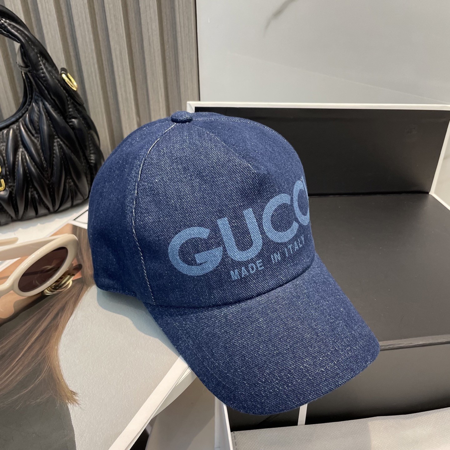 [#4994] GUCCI baseball cap peaked c ap hat