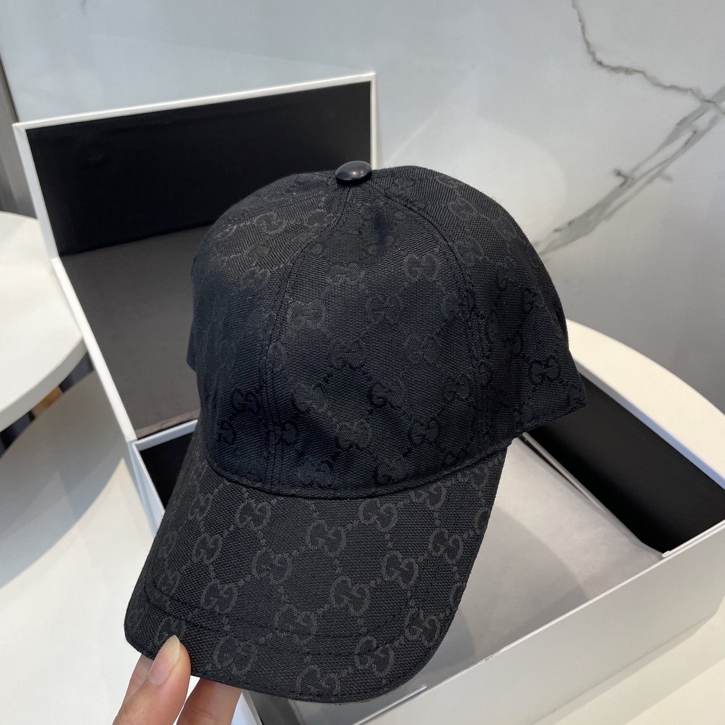 [#4934] GUCCI baseball cap peaked c ap hat