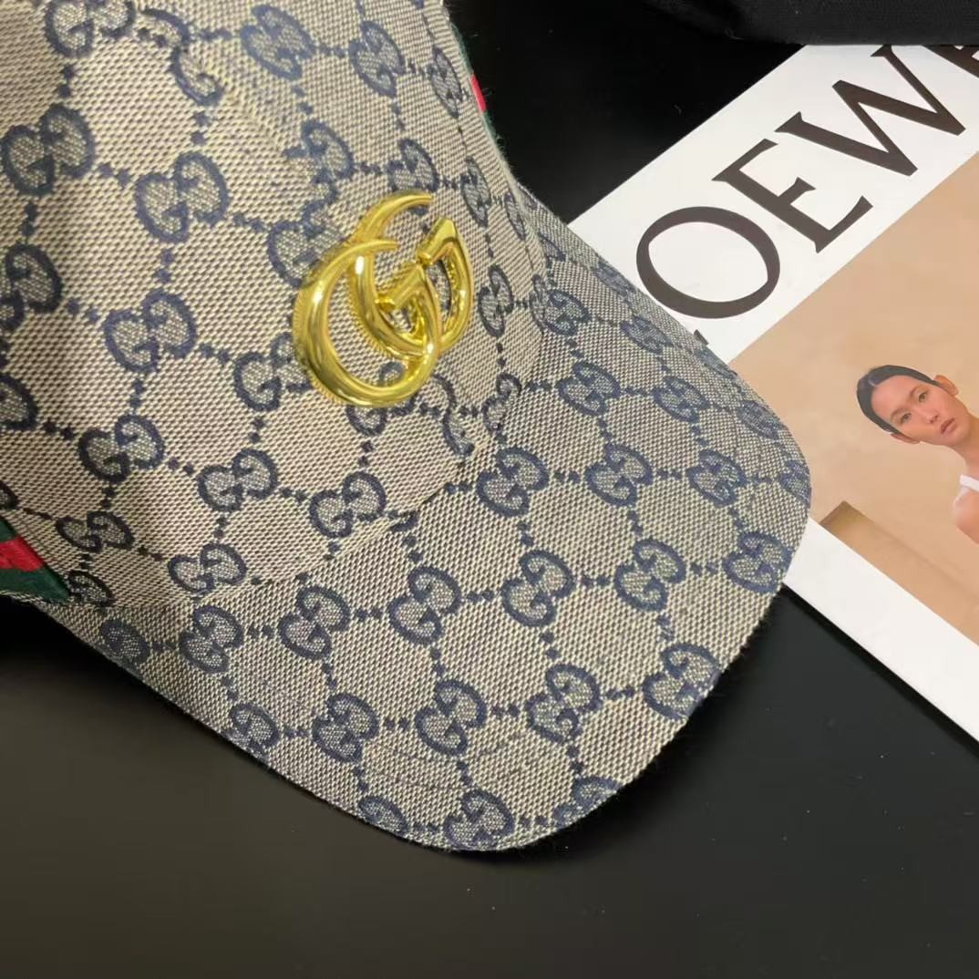[#4902] GUCCI baseball cap peaked c ap hat