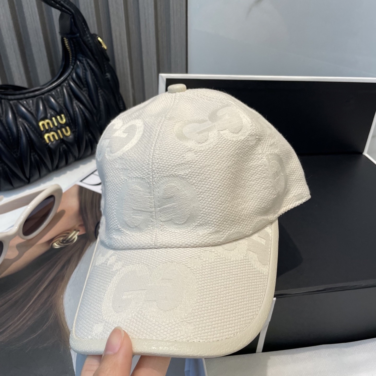 [#5001] GUCCI baseball cap peaked c ap hat
