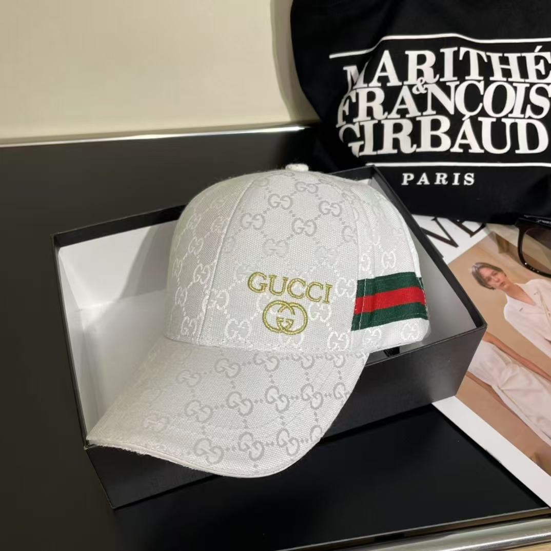 [#4824] GUCCI baseball cap peaked c ap hat