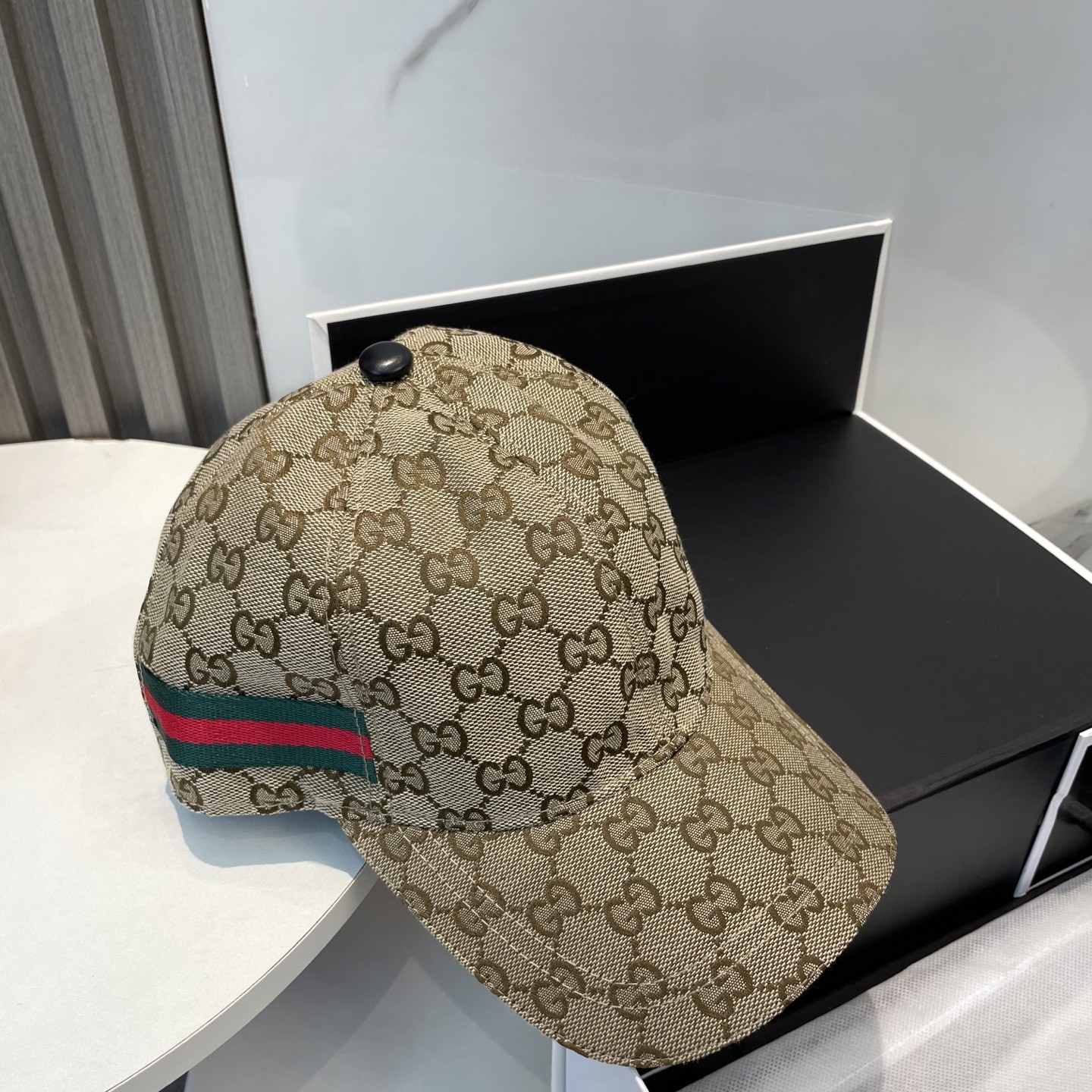 [#4925] GUCCI baseball cap peaked c ap hat