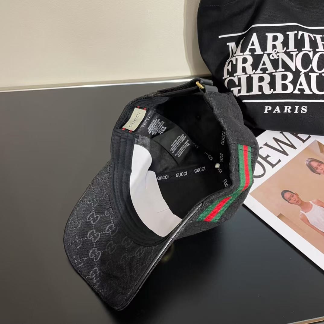 [#4830] GUCCI baseball cap peaked c ap hat