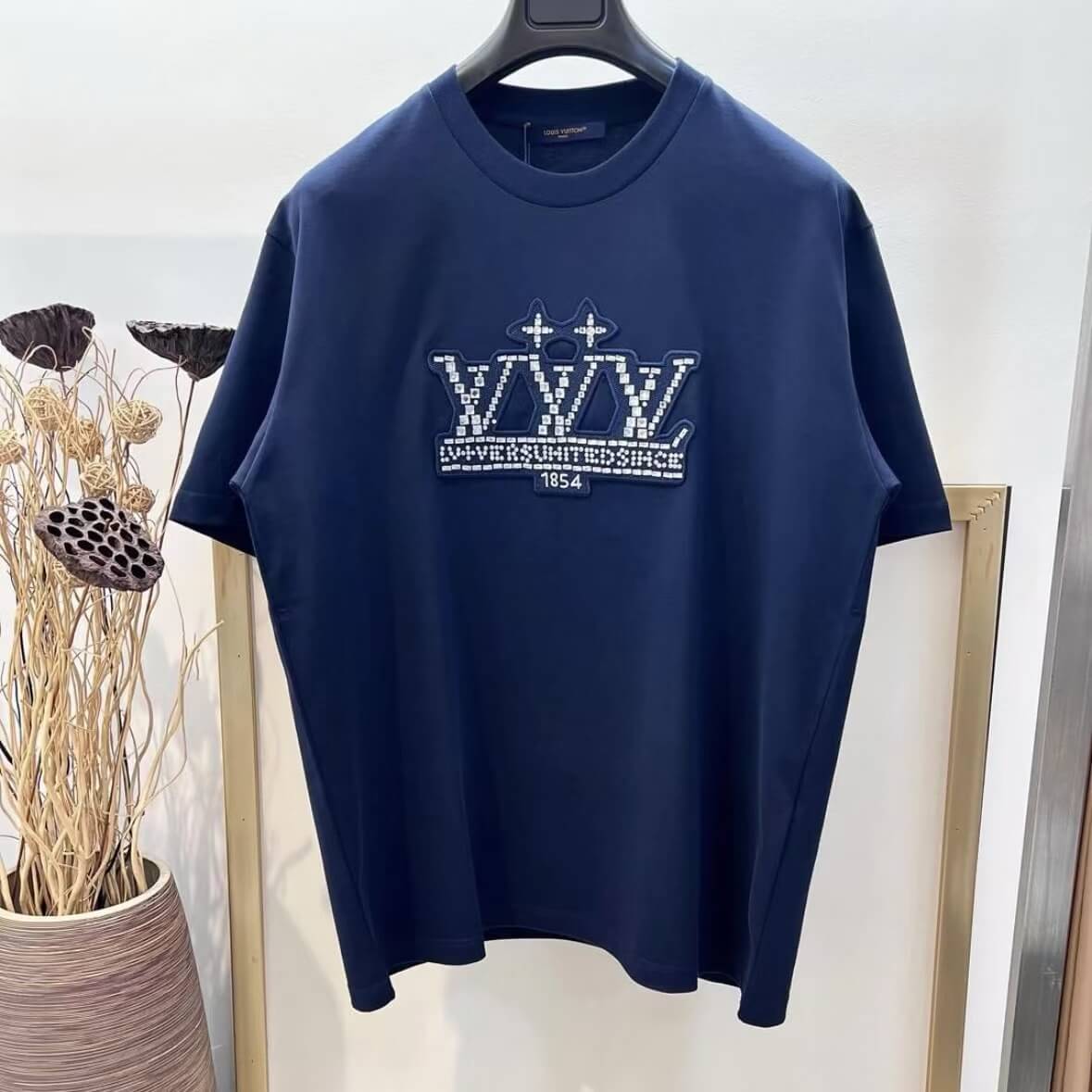 Casual 3D Diamond-Embroidered T-Shirt