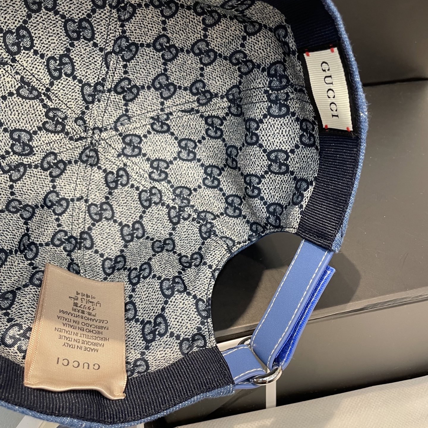 [#4936] GUCCI baseball cap peaked c ap hat