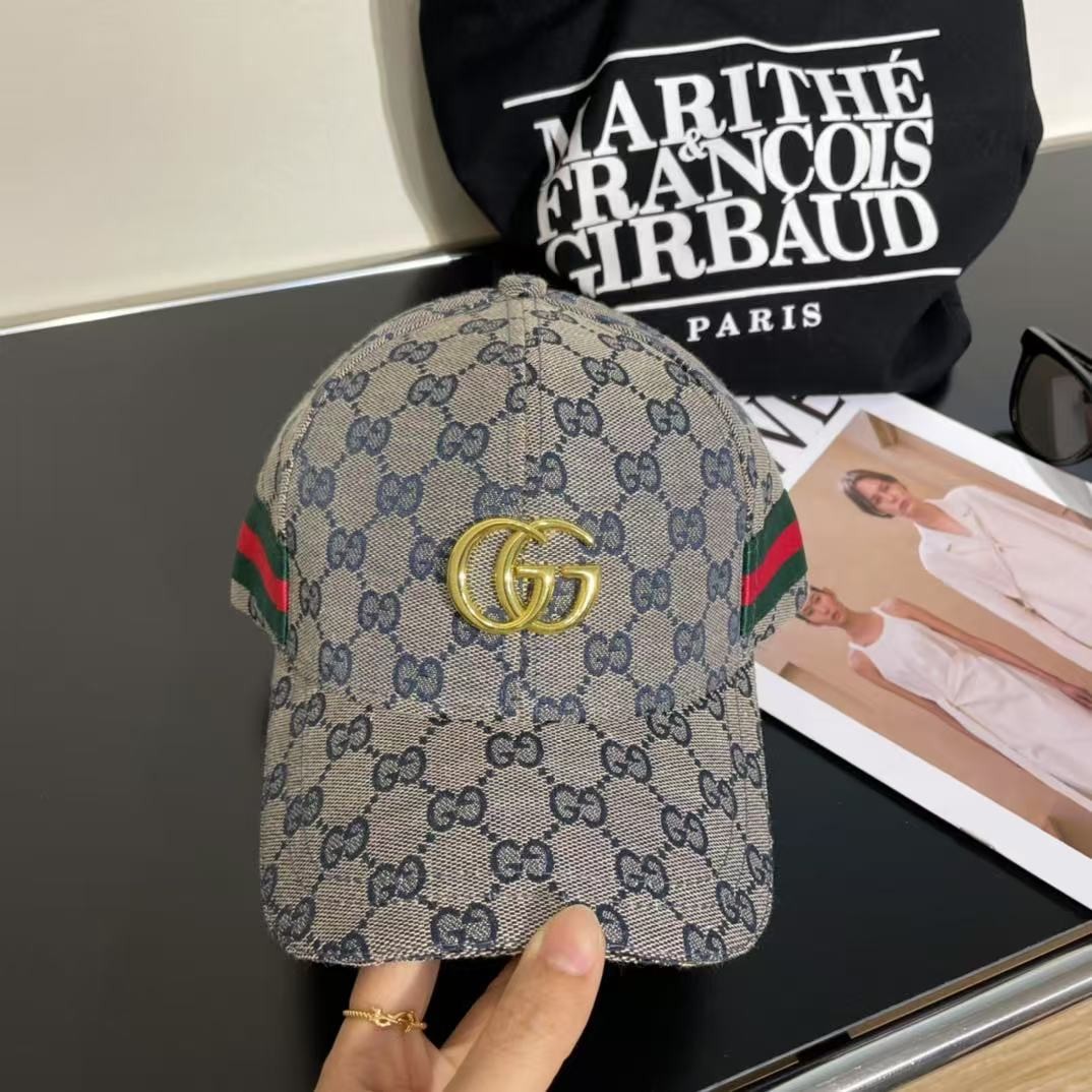 [#4902] GUCCI baseball cap peaked c ap hat