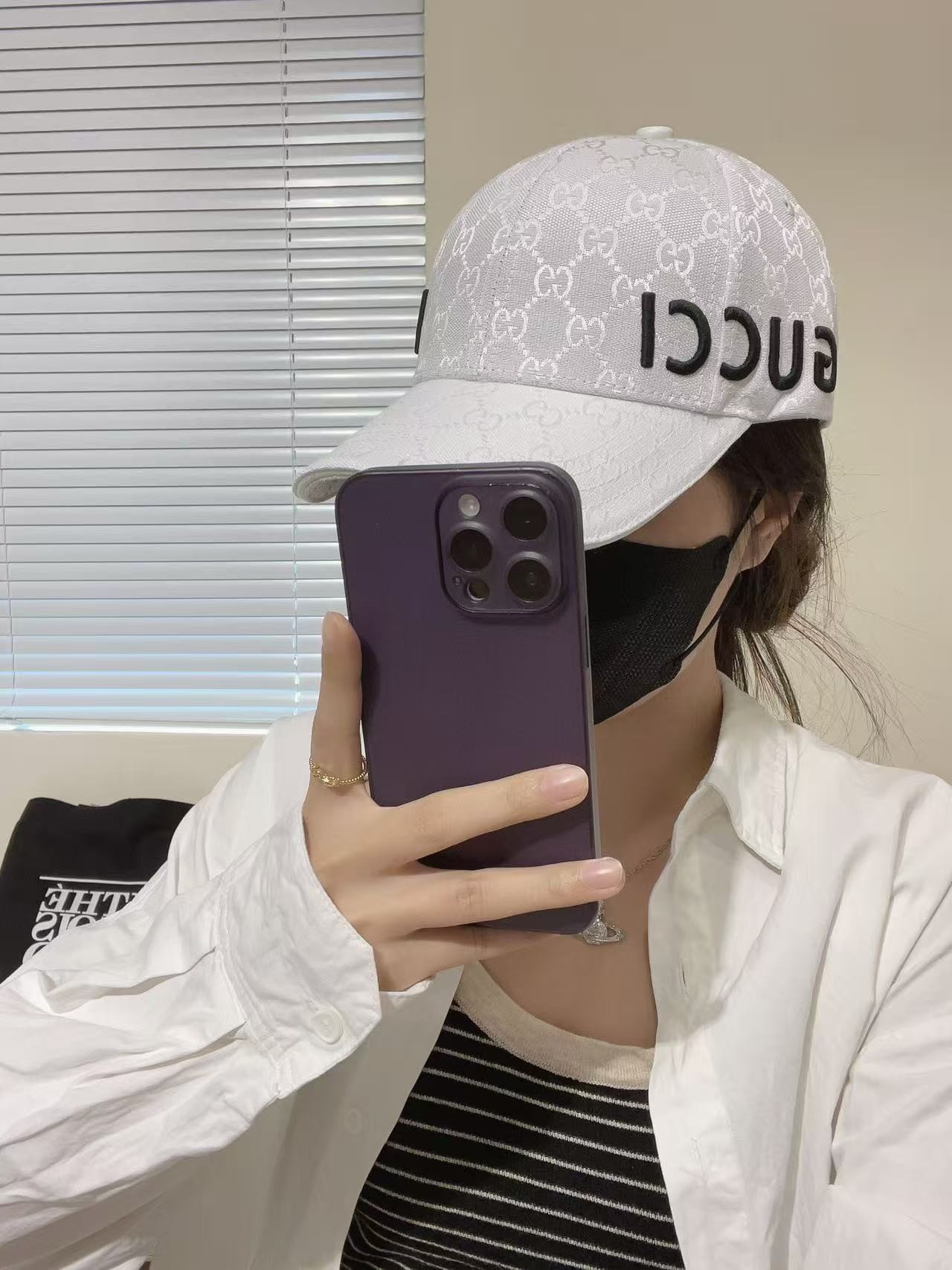 [#4821] GUCCI baseball cap peaked c ap hat