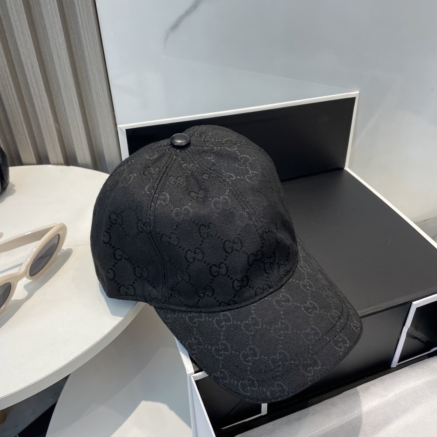 [#4934] GUCCI baseball cap peaked c ap hat