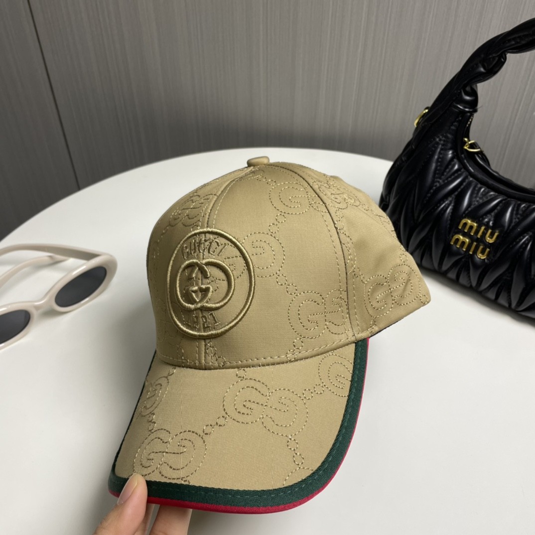 [#5010] GUCCI baseball cap peaked c ap hat