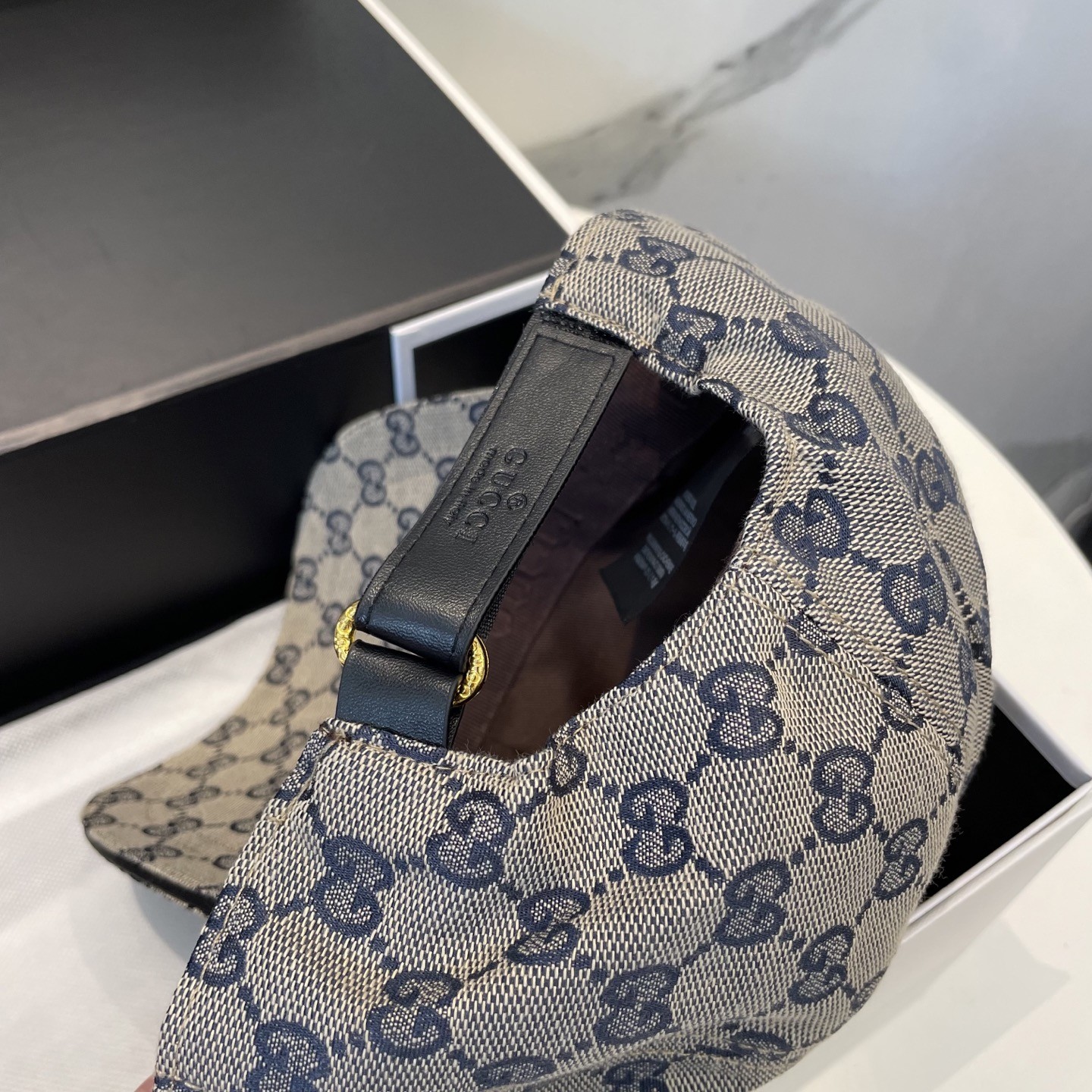 [#4933] GUCCI baseball cap peaked c ap hat