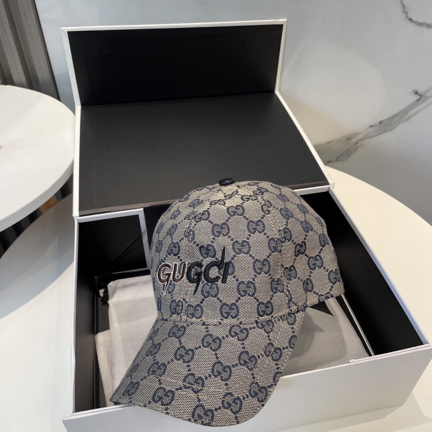 [#4932] GUCCI baseball cap peaked c ap hat