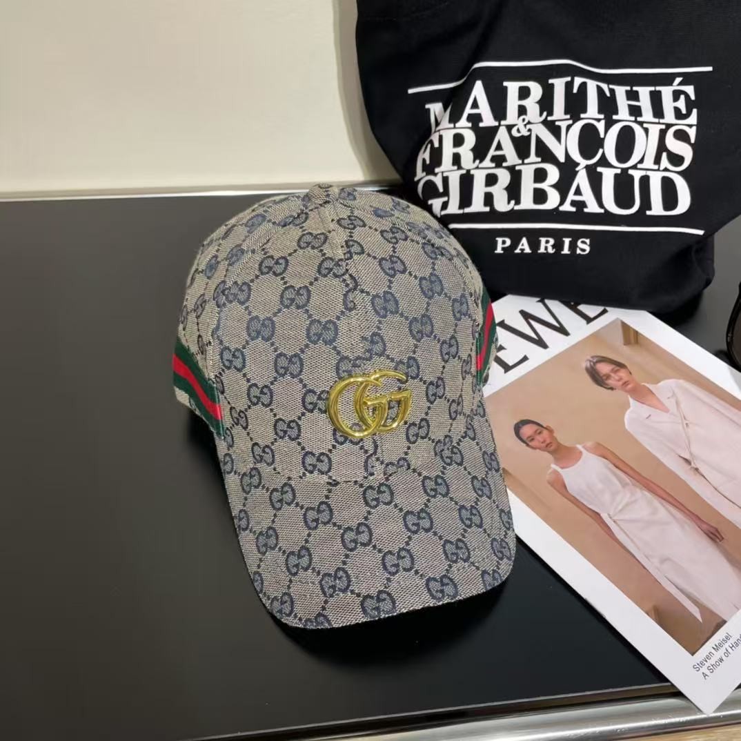 [#4902] GUCCI baseball cap peaked c ap hat