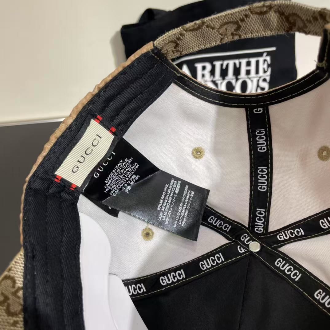 [#4822] GUCCI baseball cap peaked c ap hat