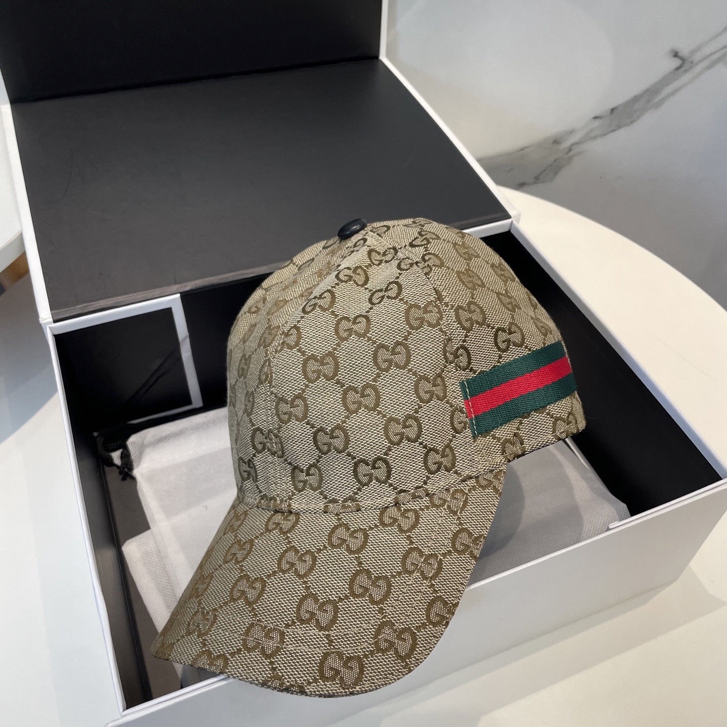 [#4925] GUCCI baseball cap peaked c ap hat