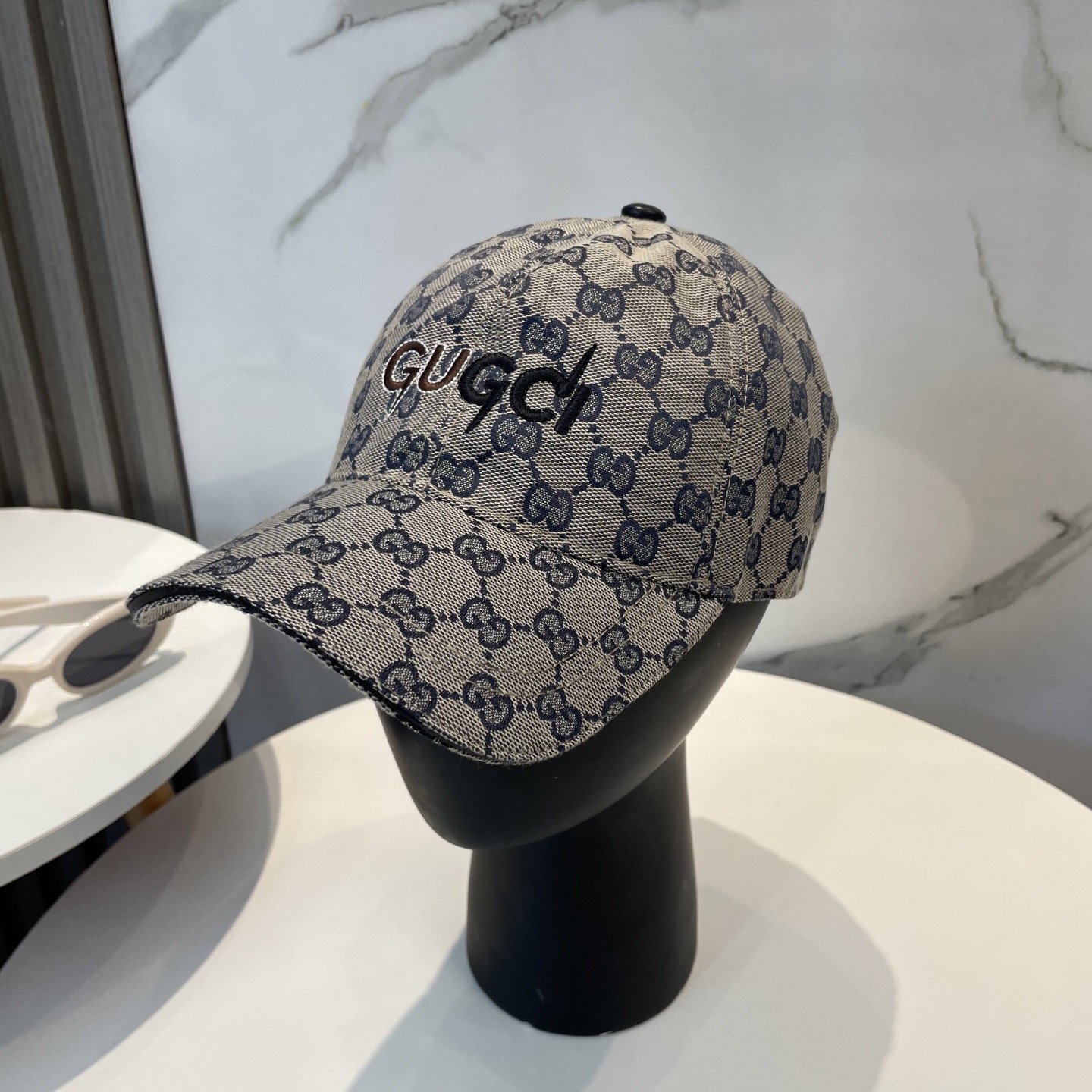 [#4932] GUCCI baseball cap peaked c ap hat