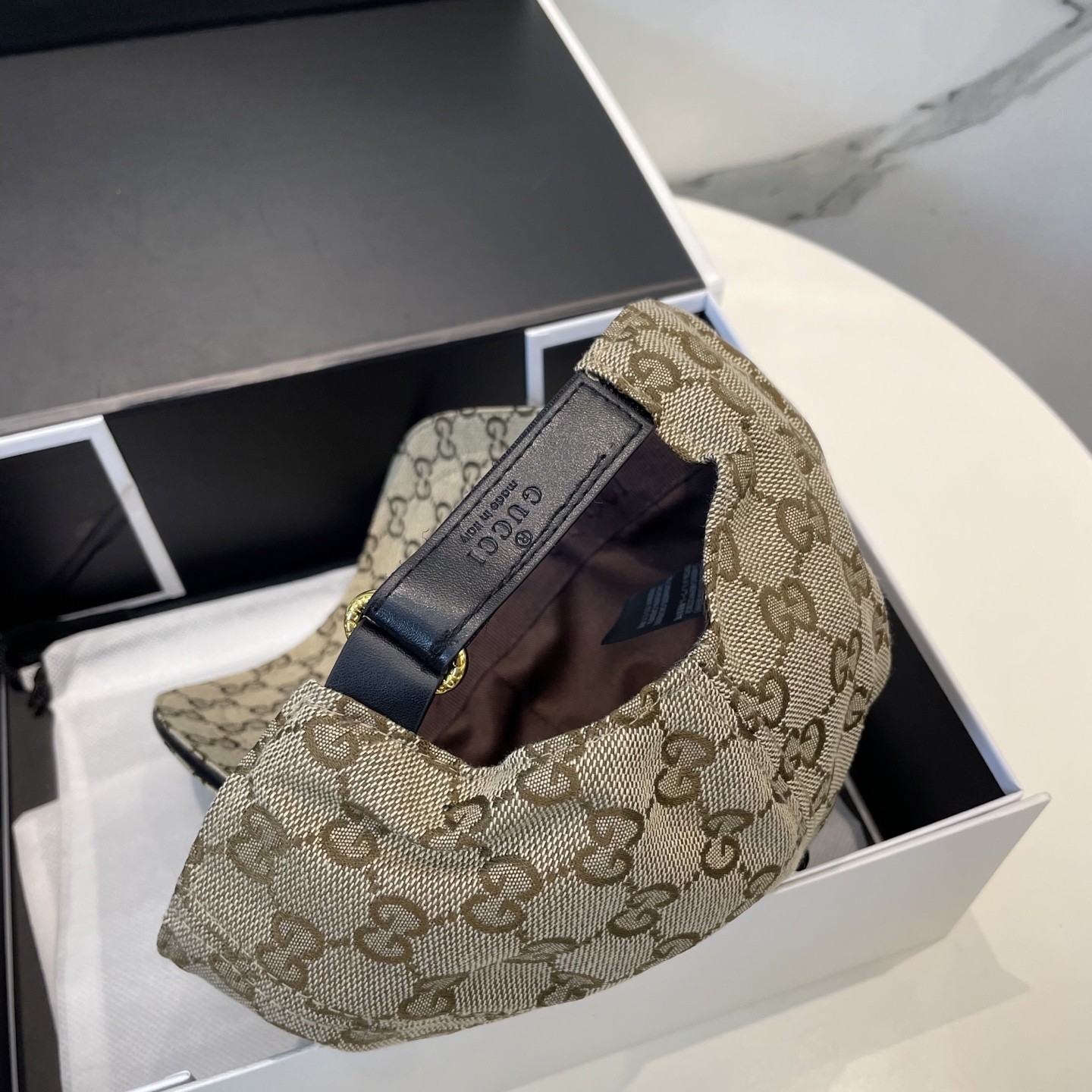 [#4935] GUCCI baseball cap peaked c ap hat