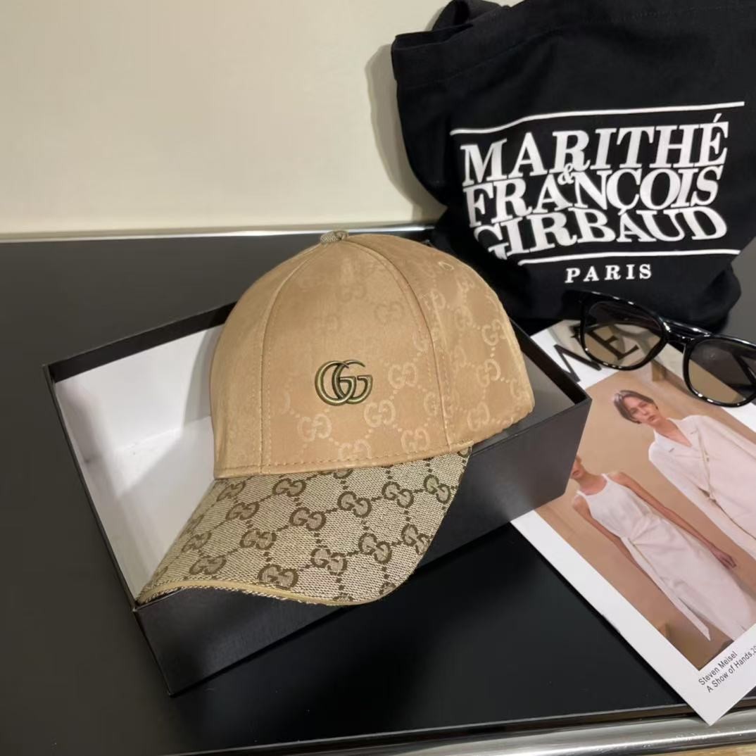 [#4822] GUCCI baseball cap peaked c ap hat
