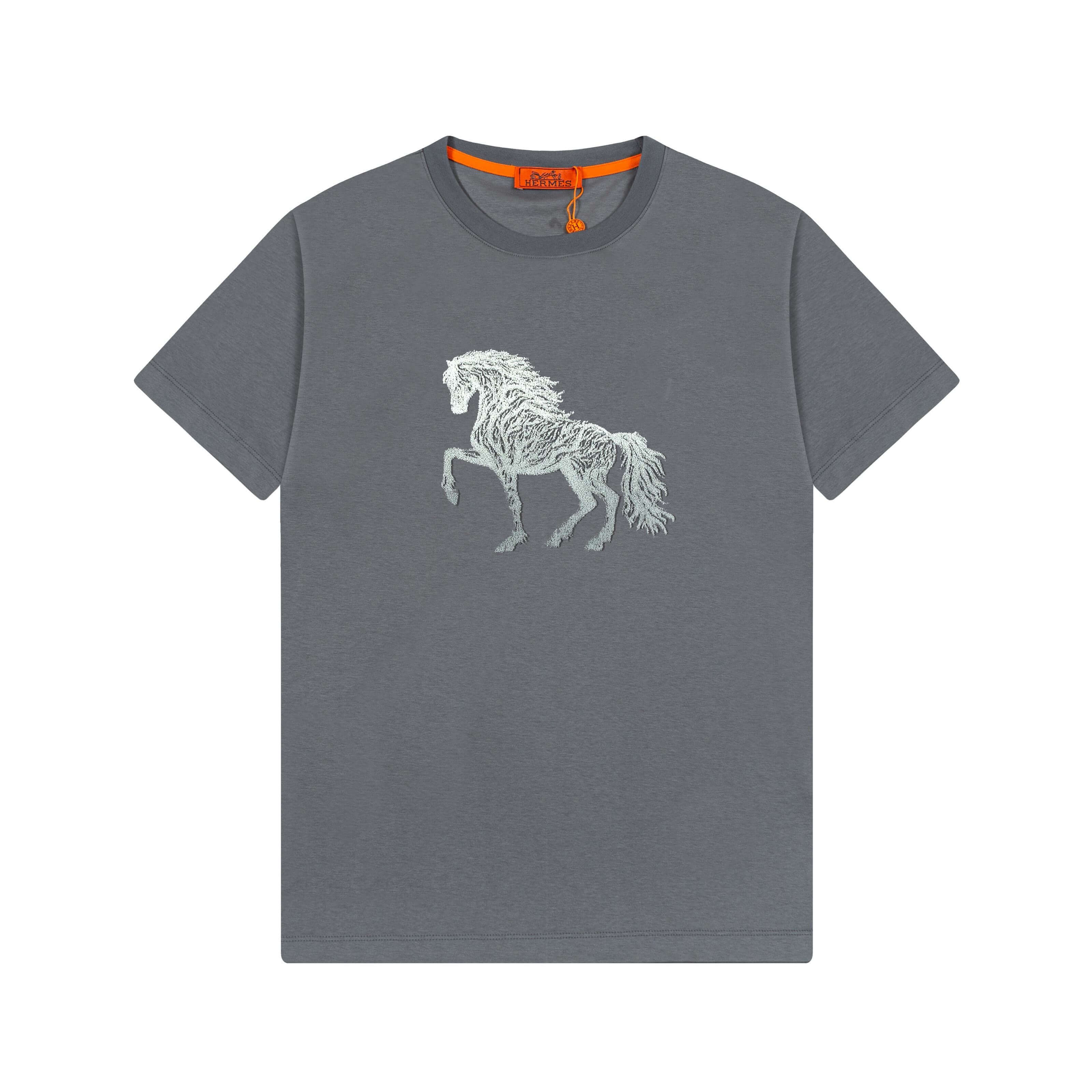 Delicate Horse Embroidery T Shirt