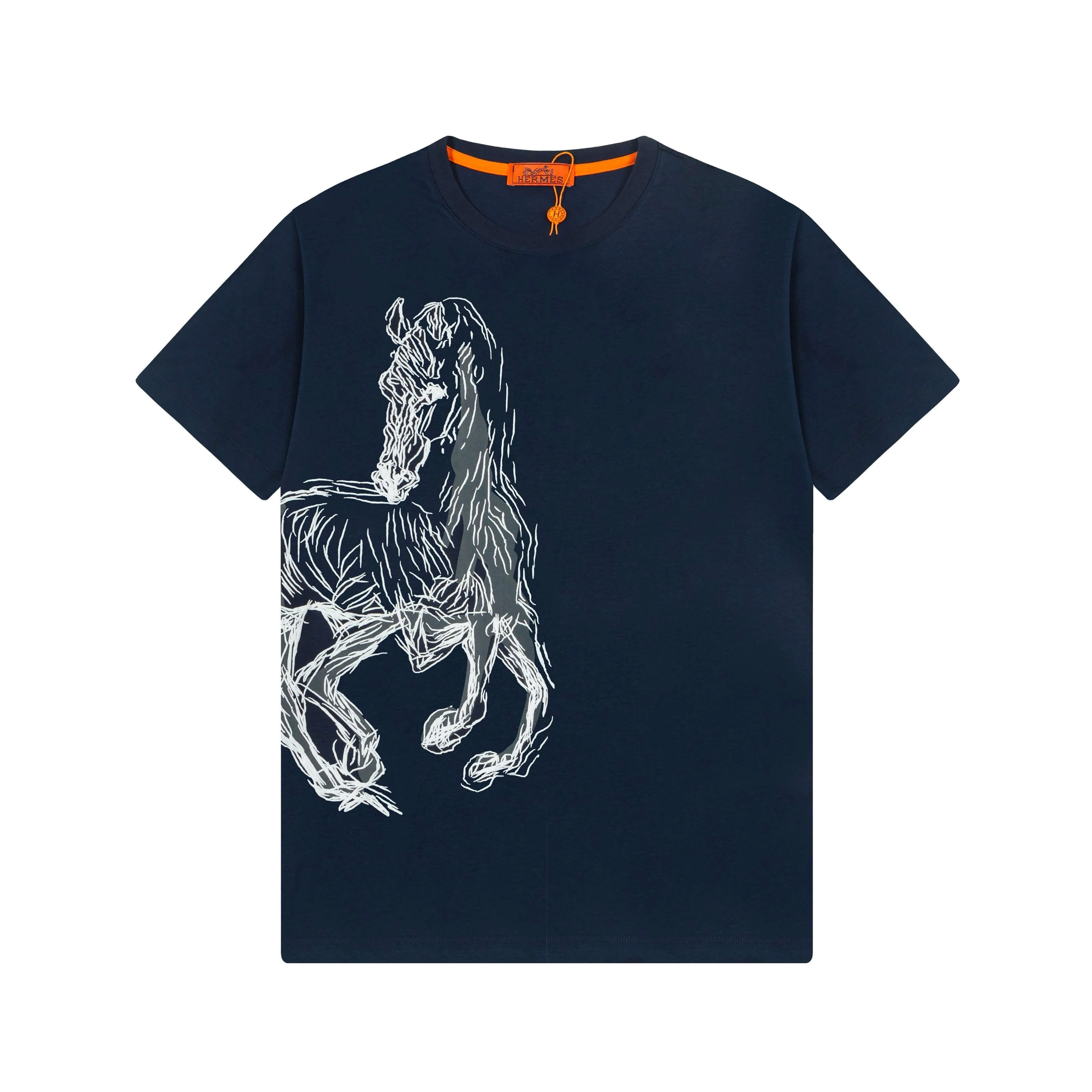 Horse Embroidery T Shirt