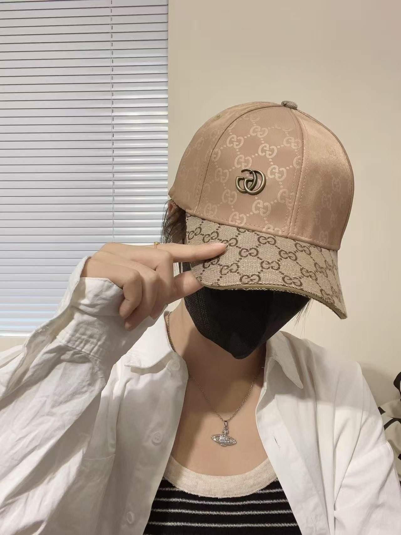 [#4822] GUCCI baseball cap peaked c ap hat