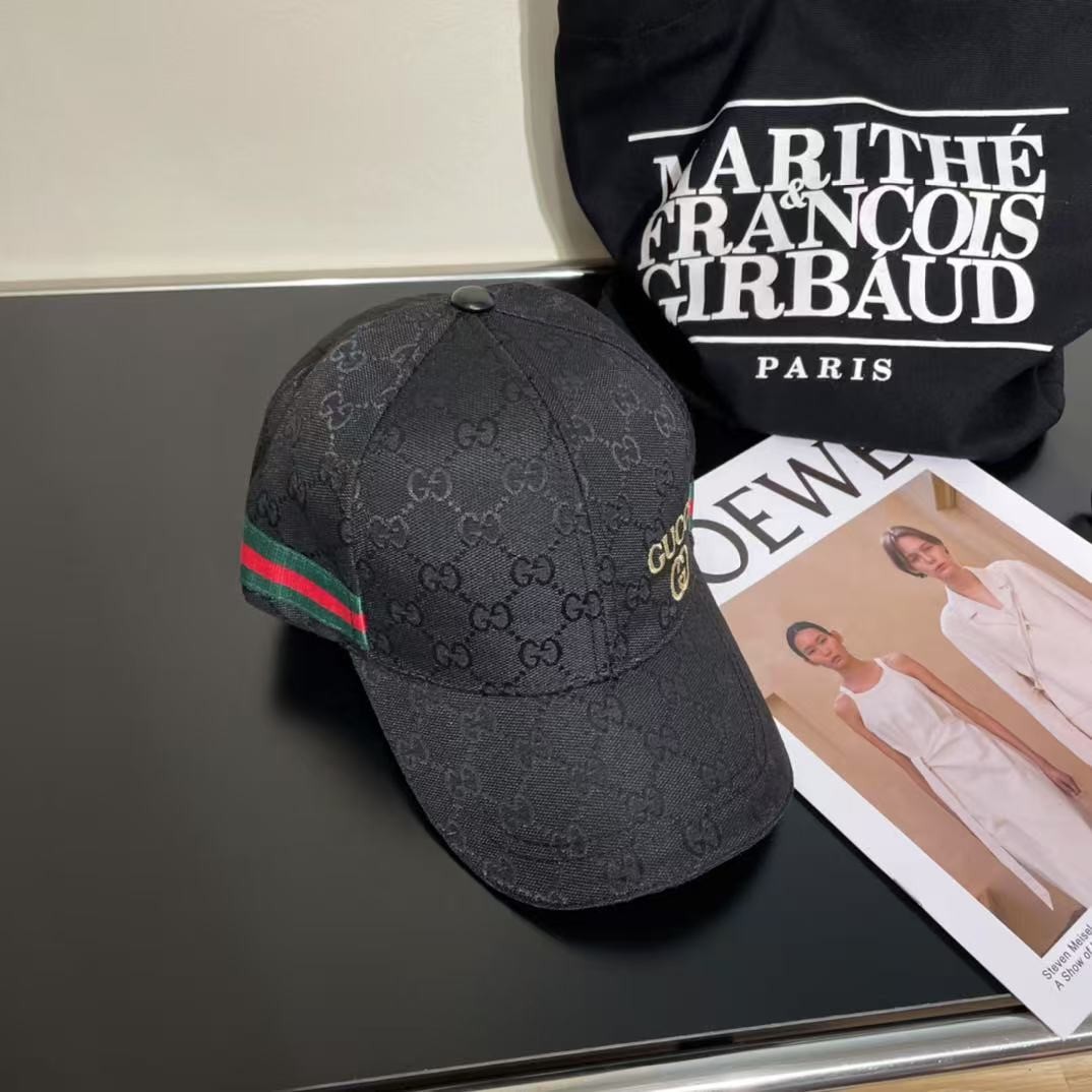 [#4825] GUCCI baseball cap peaked c ap hat