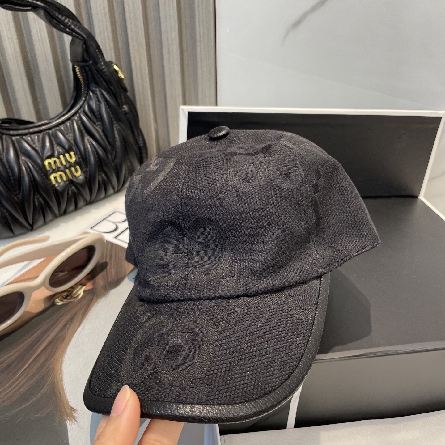 [#5002] GUCCI baseball cap peaked c ap hat