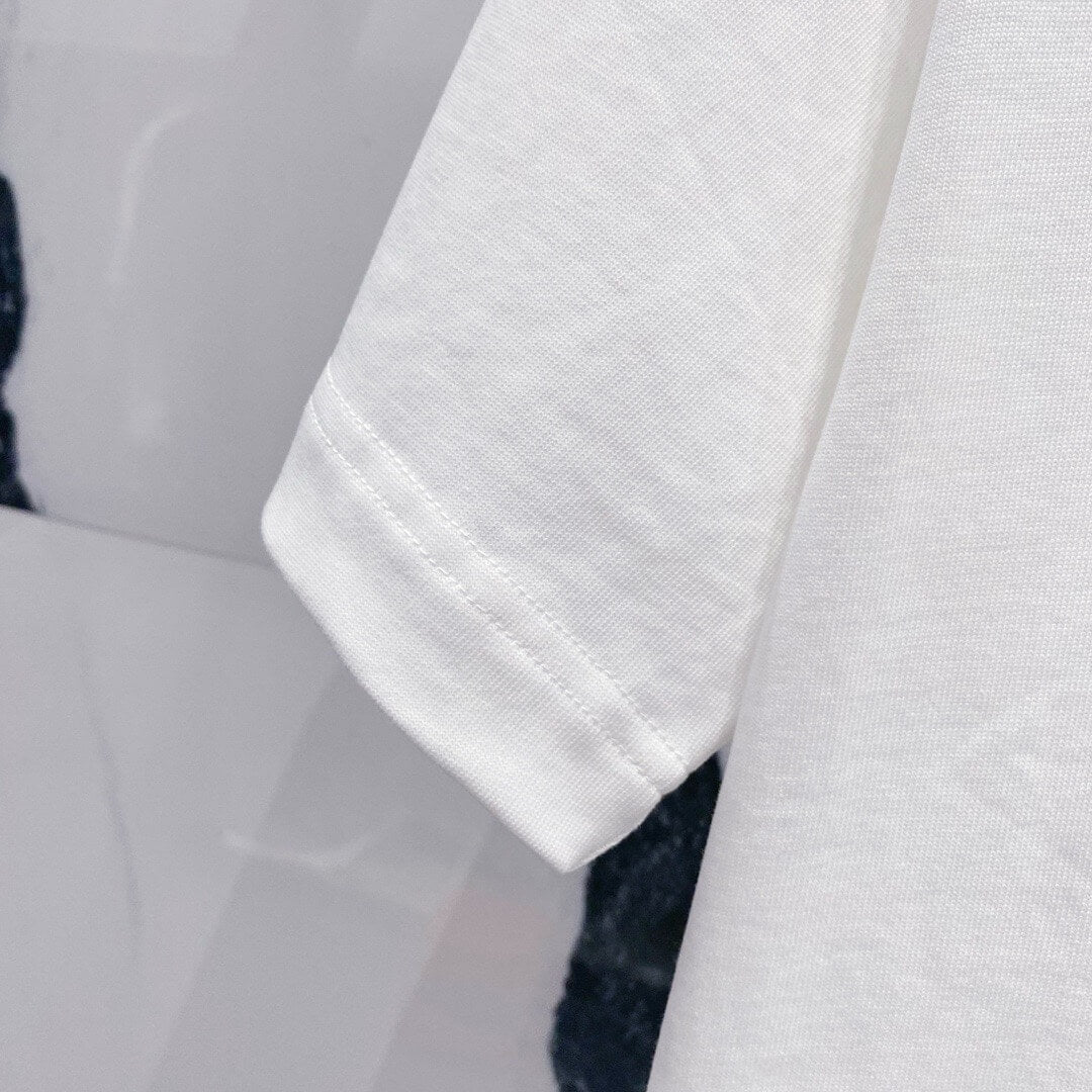 Triangle Pattern 3D Embroidery T Shirt