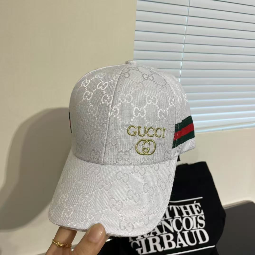 [#4824] GUCCI baseball cap peaked c ap hat