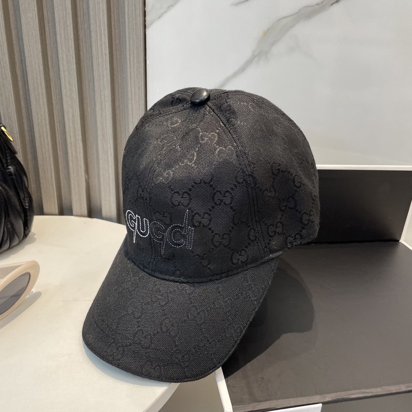 [#4931] GUCCI baseball cap peaked c ap hat