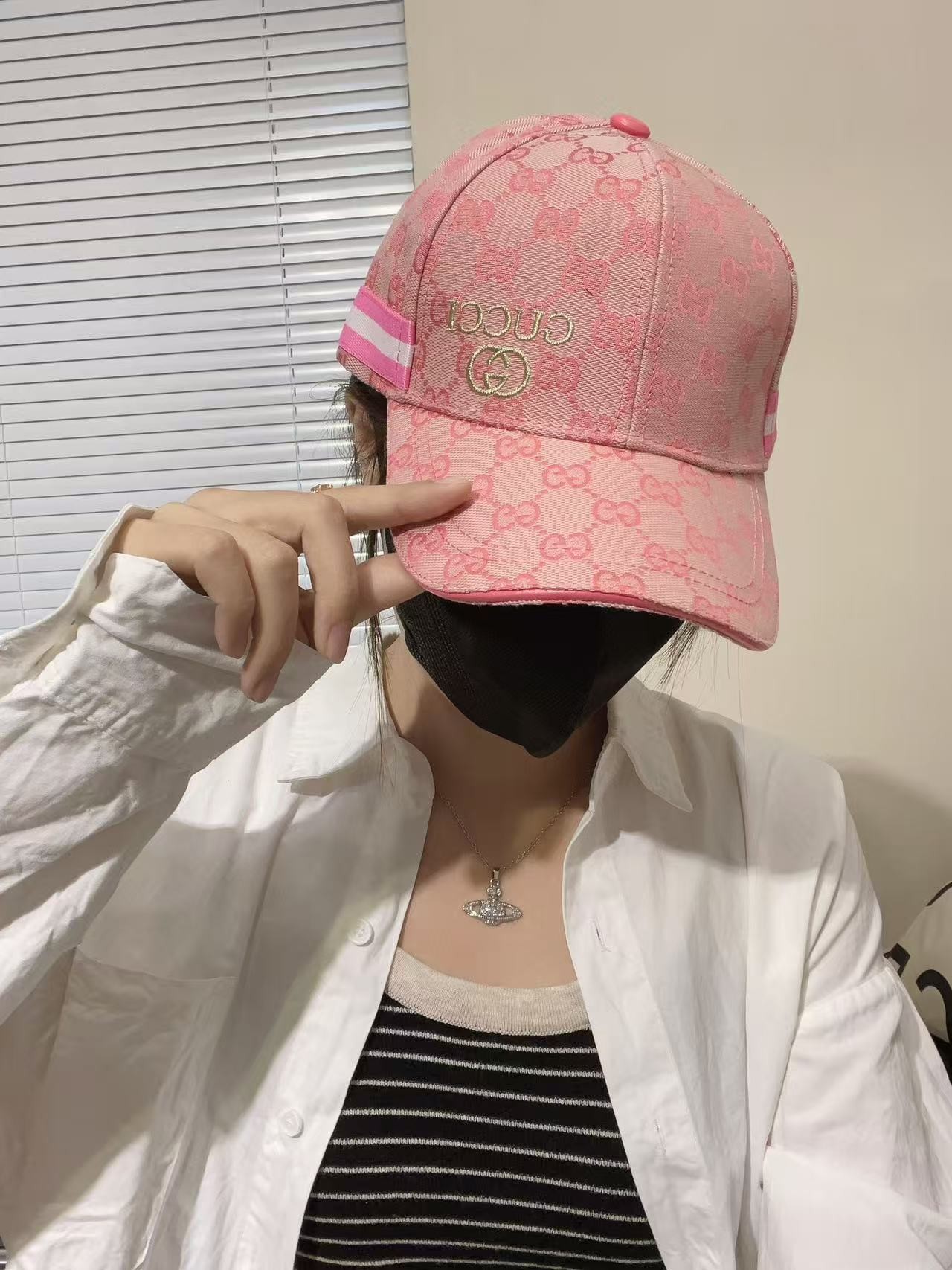 [#4827] GUCCI baseball cap peaked c ap hat