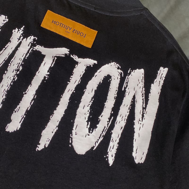 Necklace Letter + Chest Embroidery T-shirt