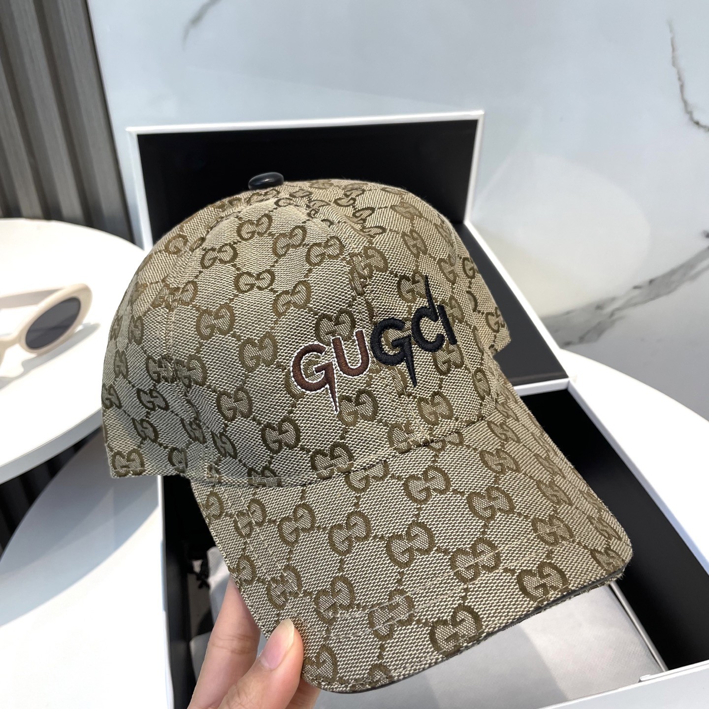 [#4927] GUCCI baseball cap peaked c ap hat