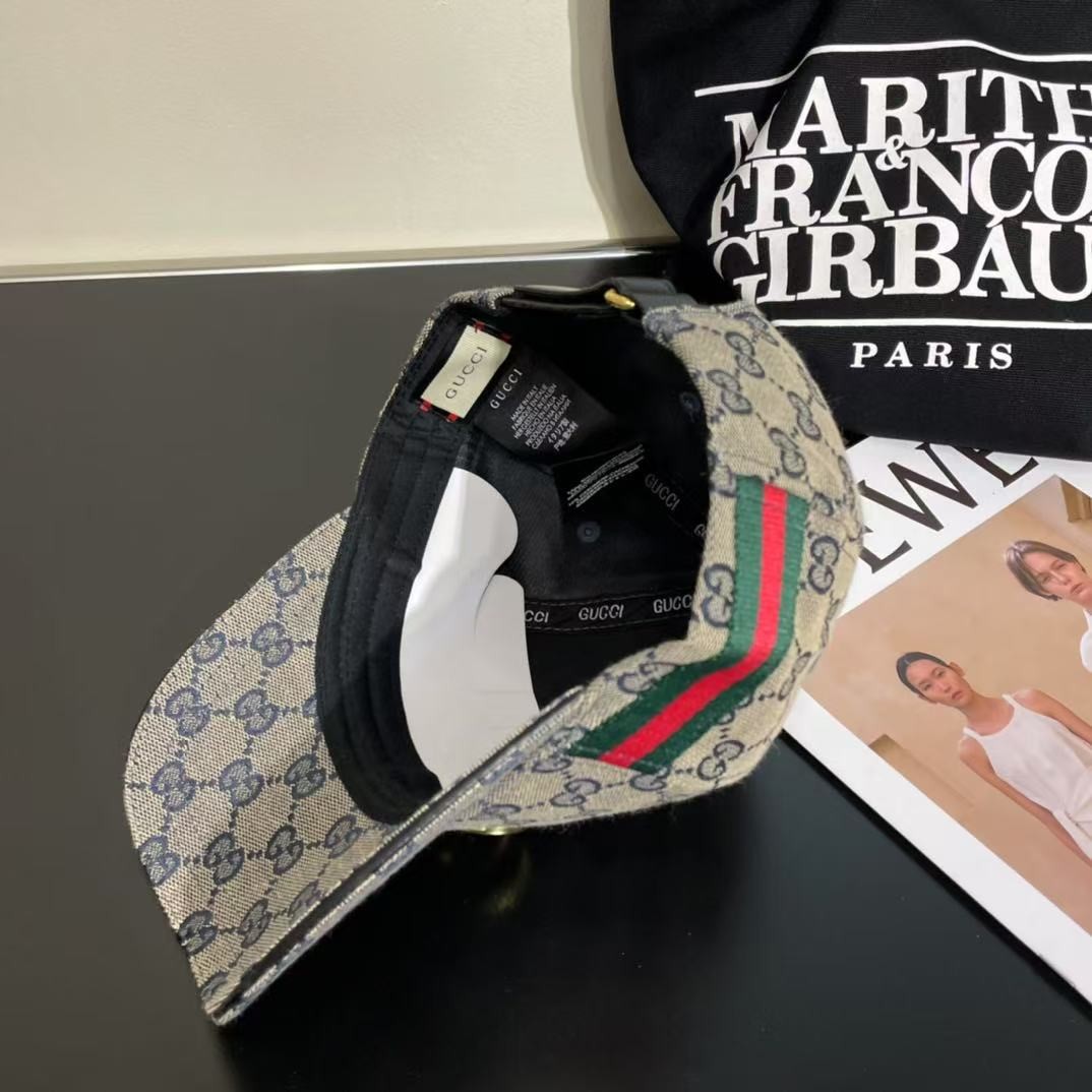 [#4902] GUCCI baseball cap peaked c ap hat
