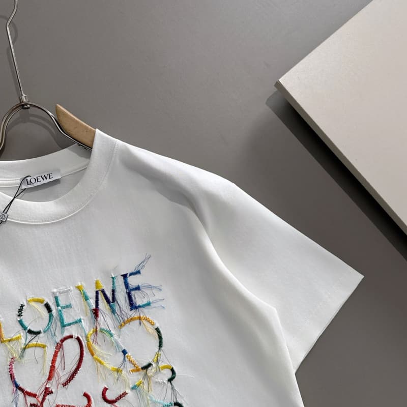 Rainbow Fringe Embroidered T-Shirt