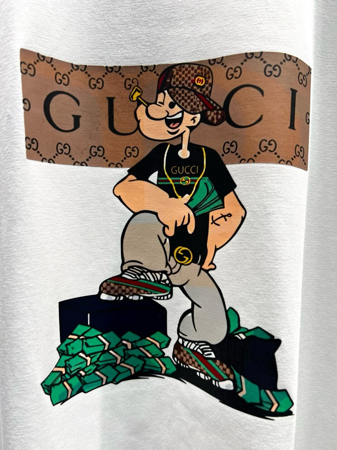 Popeye Print T Shirt