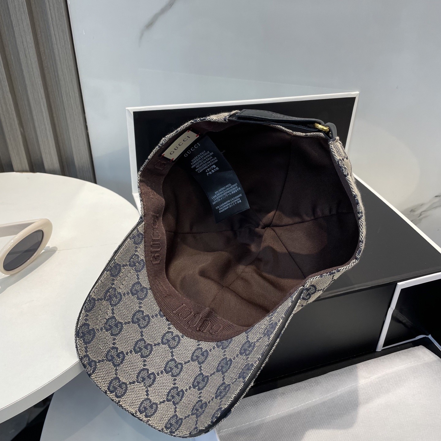 [#4932] GUCCI baseball cap peaked c ap hat