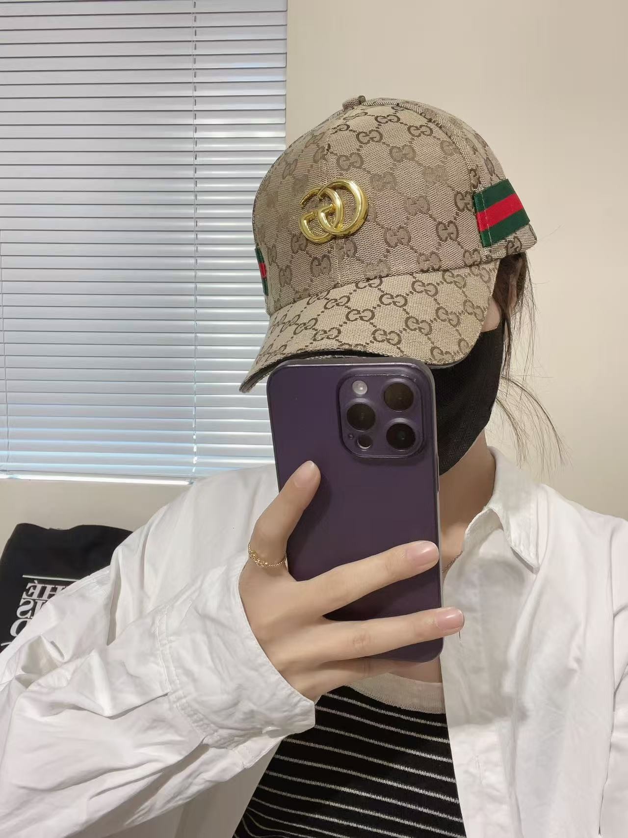[#490o] GUCCI baseball cap peaked c ap hat