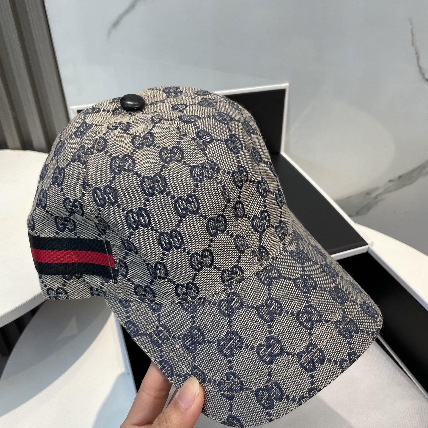 [#4922] GUCCI baseball cap peaked c ap hat