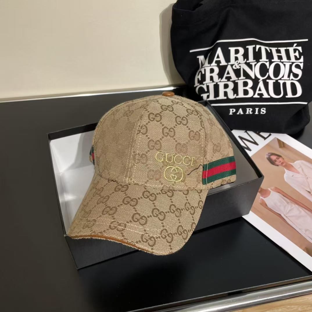 [#4826] GUCCI baseball cap peaked c ap hat