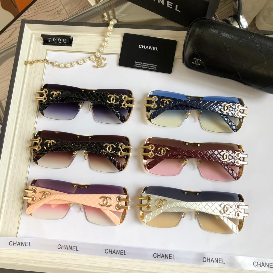 One-piece Frameless Gradient Design Sunglasses