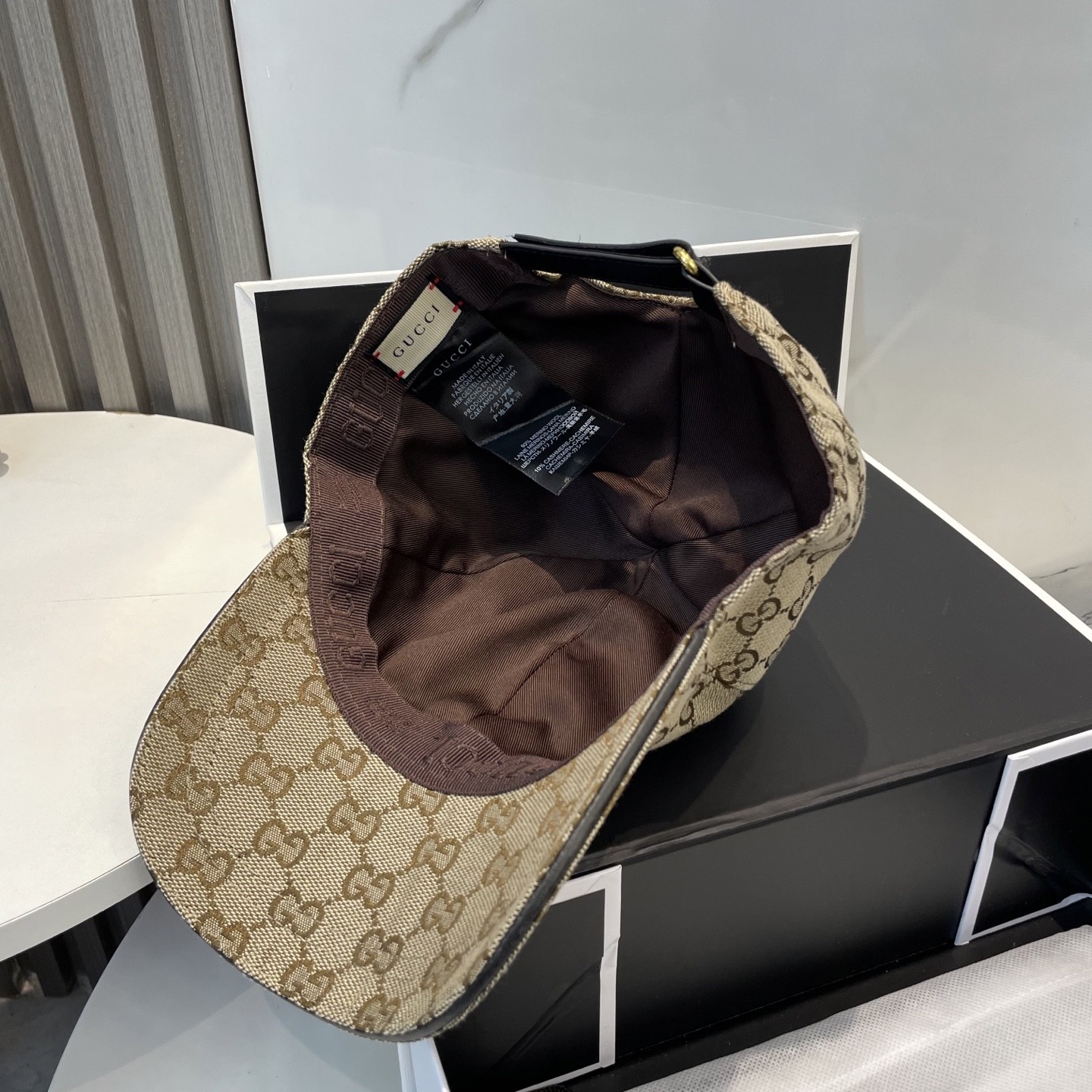 [#4935] GUCCI baseball cap peaked c ap hat