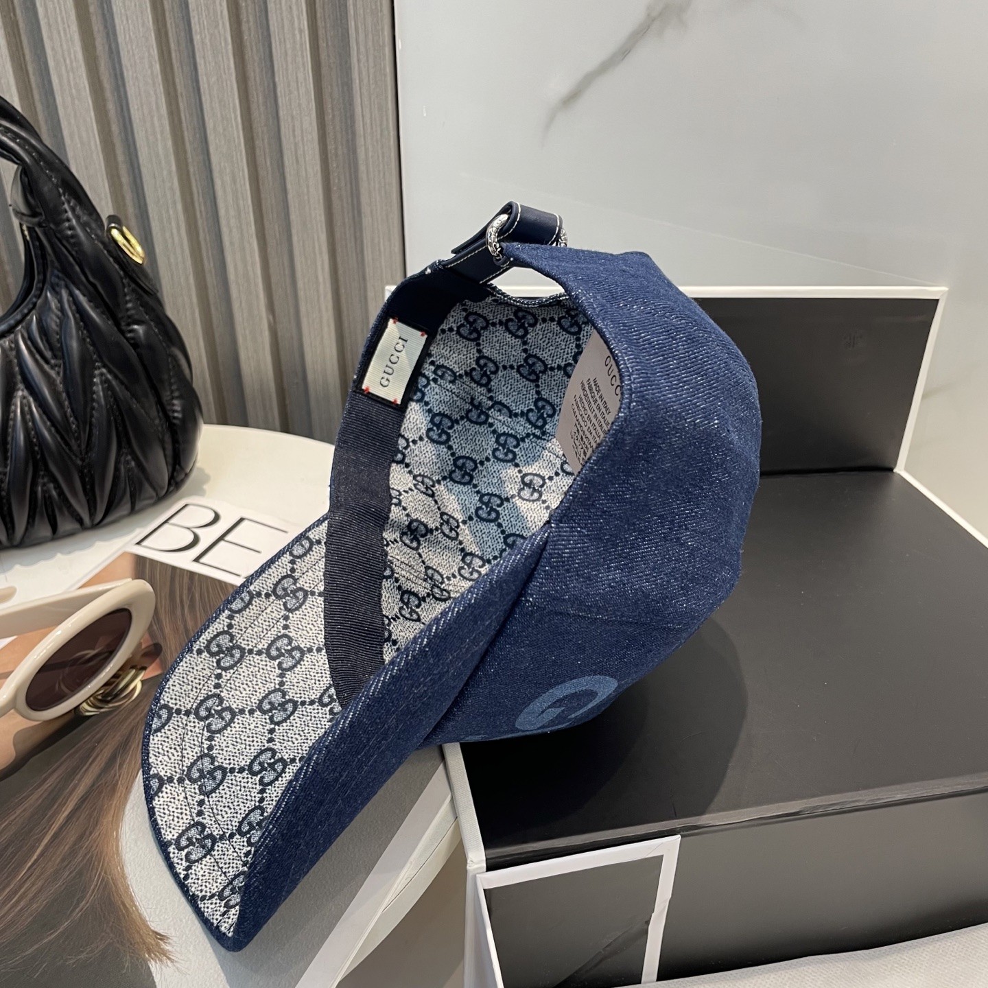 [#4994] GUCCI baseball cap peaked c ap hat